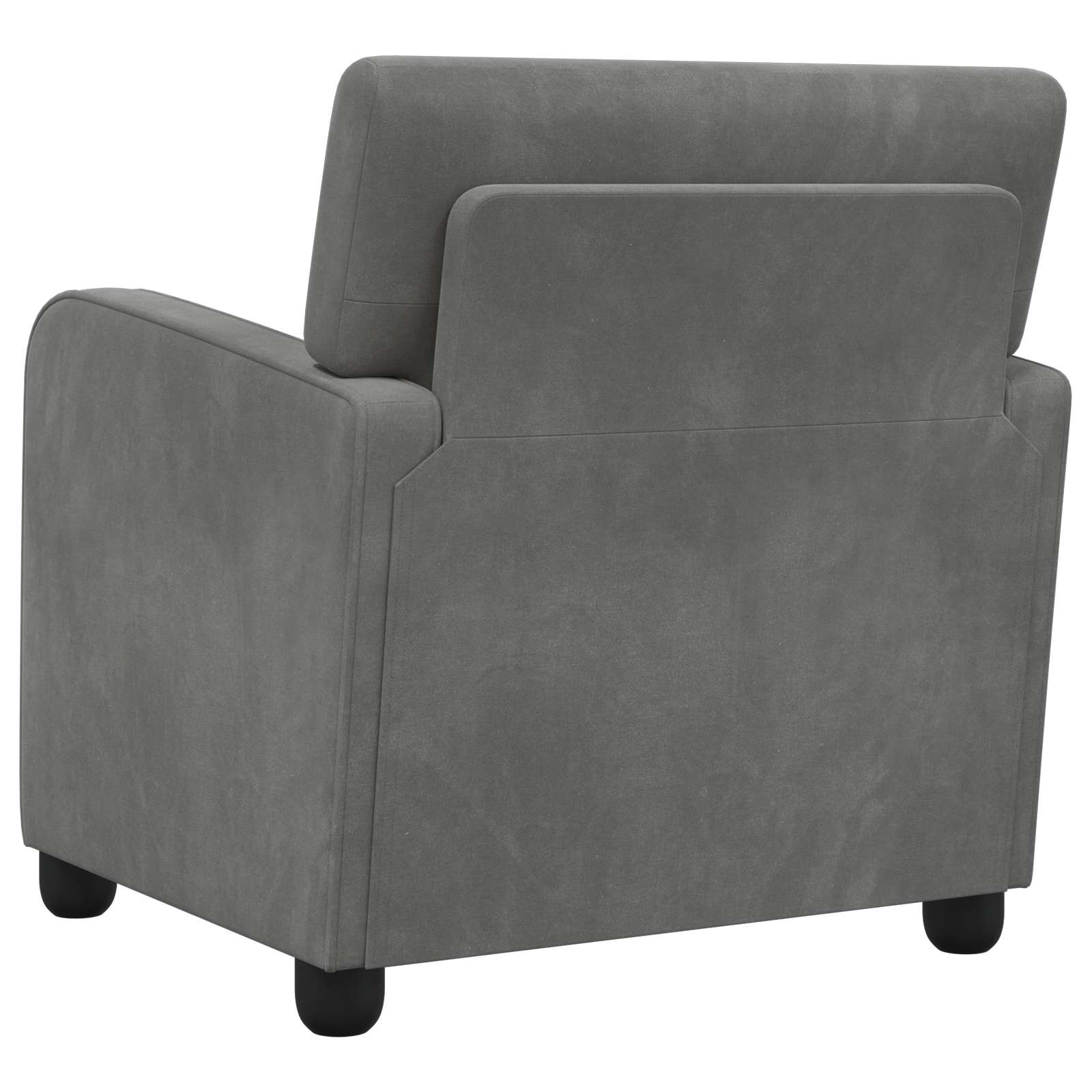 Fauteuil Donkergrijs fluweel