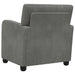 Fauteuil Donkergrijs fluweel