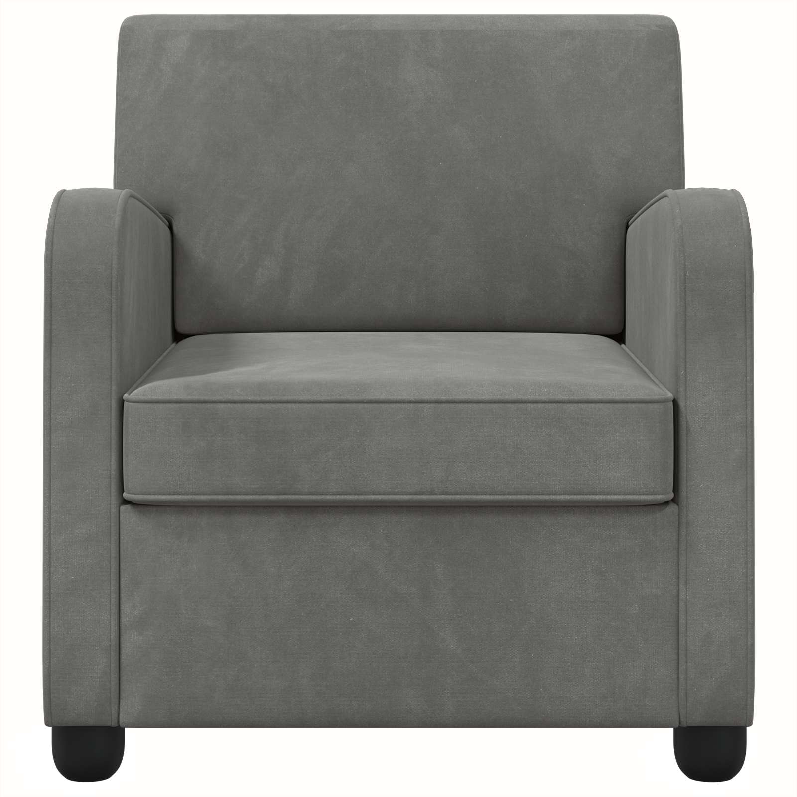 Fauteuil Donkergrijs fluweel