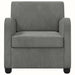 Fauteuil Donkergrijs fluweel