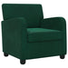 Fauteuil Donkergroen fluweel