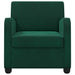Fauteuil Donkergroen fluweel