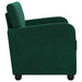 Fauteuil Donkergroen fluweel