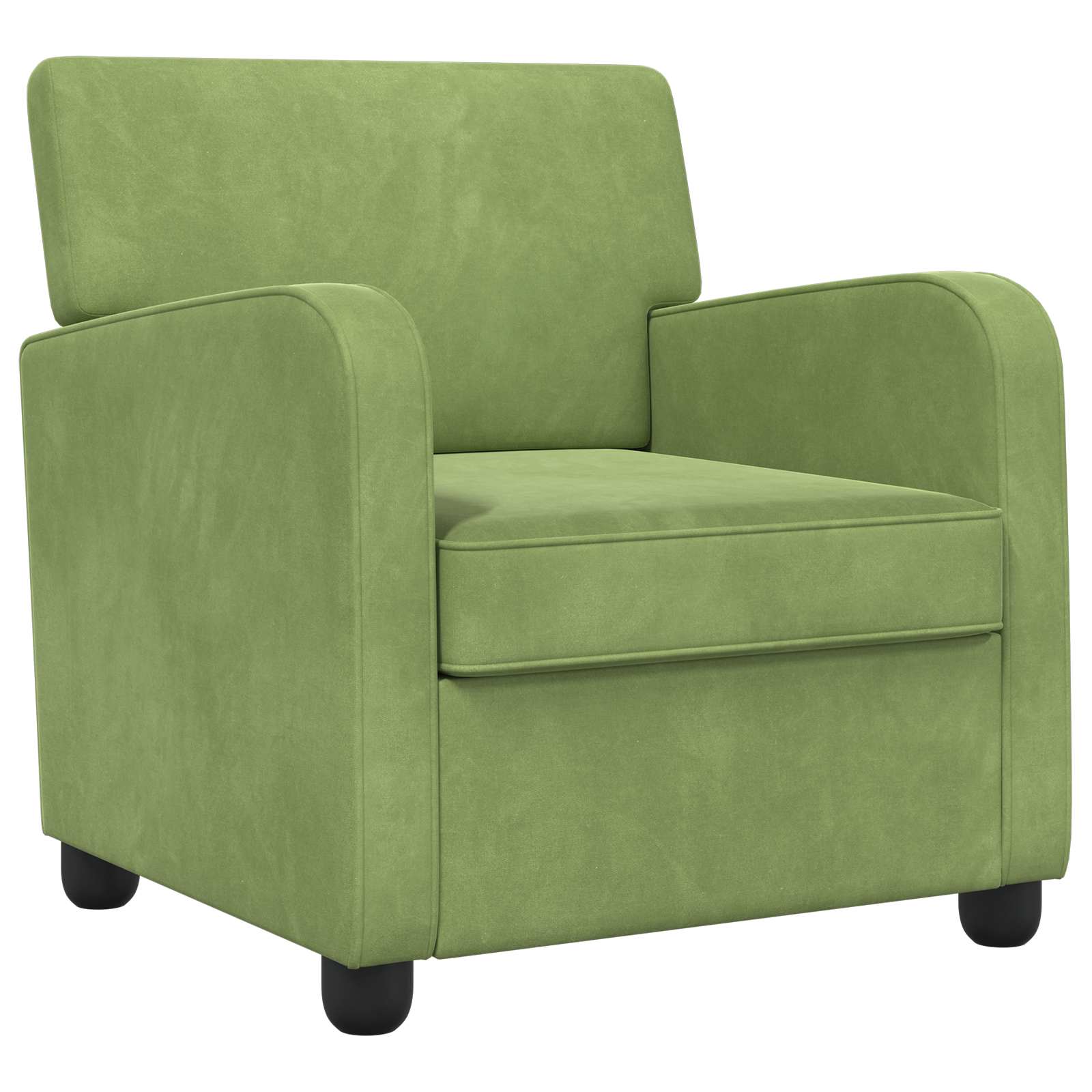 Fauteuil Lichtgroen fluweel