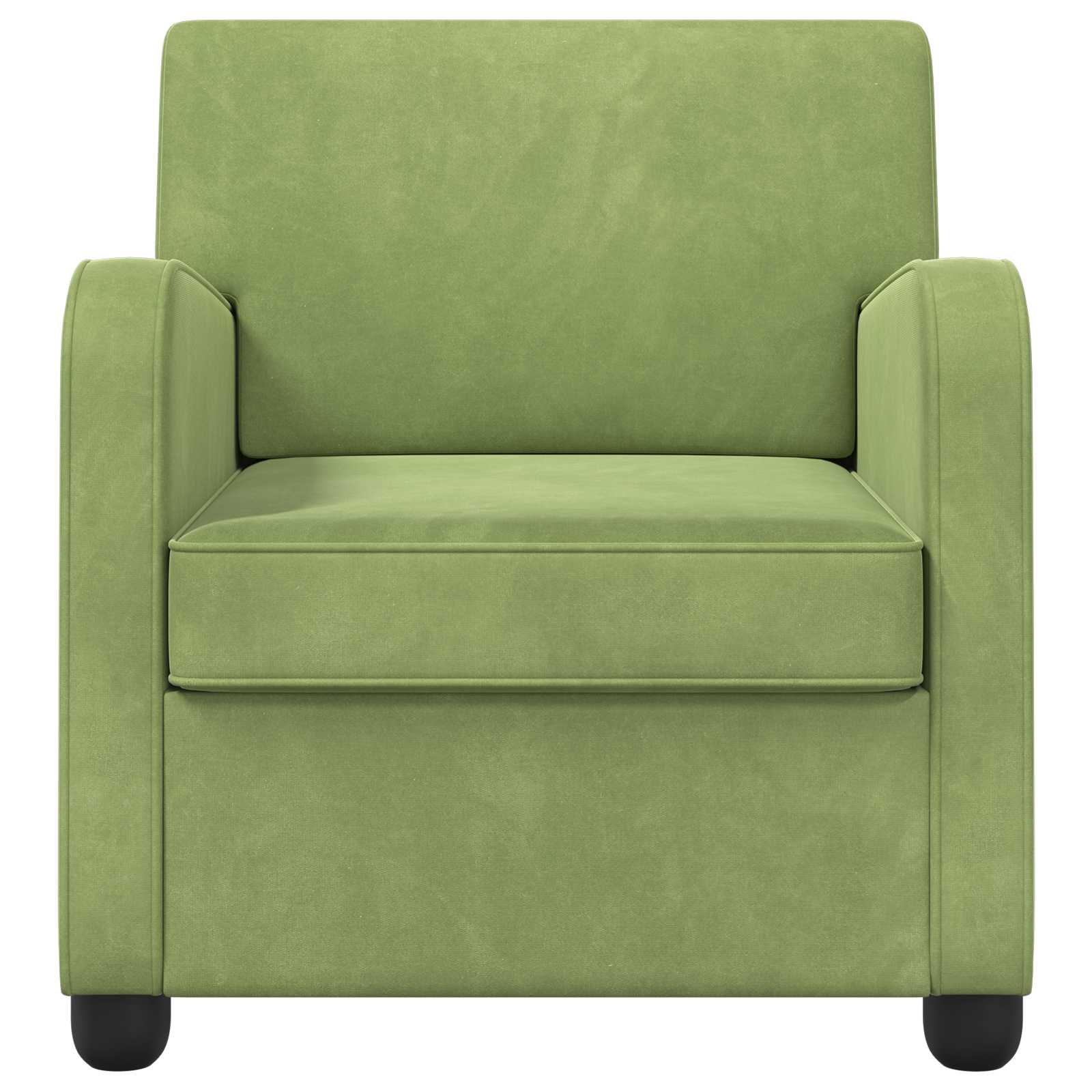 Fauteuil Lichtgroen fluweel