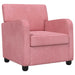 Fauteuil Roze fluweel