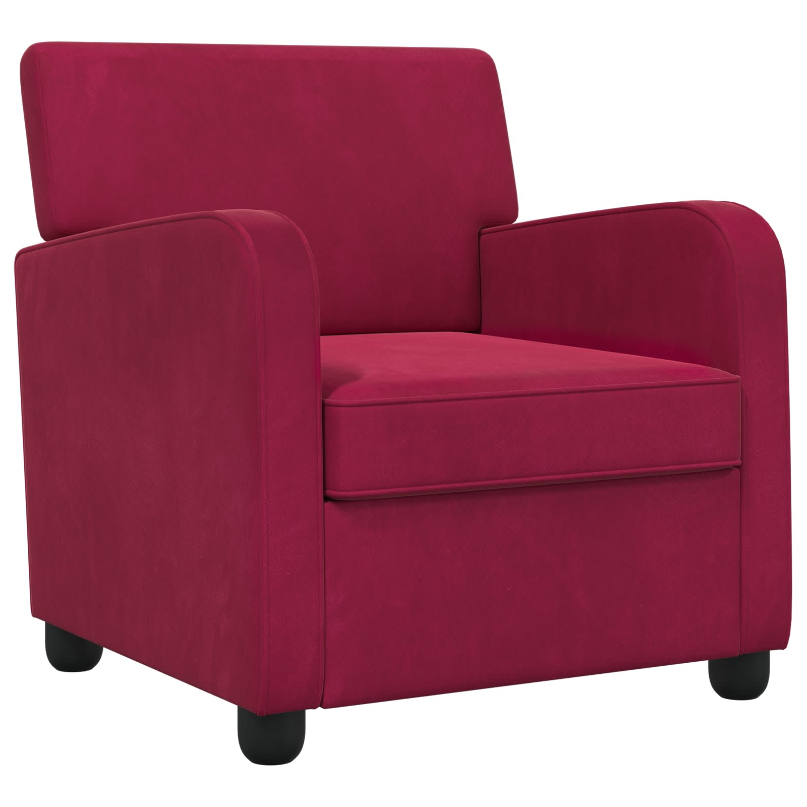 Fauteuil Wijnrood fluweel