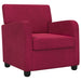 Fauteuil Wijnrood fluweel