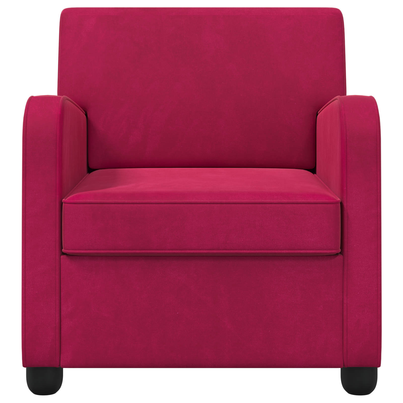 Fauteuil Wijnrood fluweel