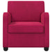 Fauteuil Wijnrood fluweel
