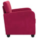 Fauteuil Wijnrood fluweel