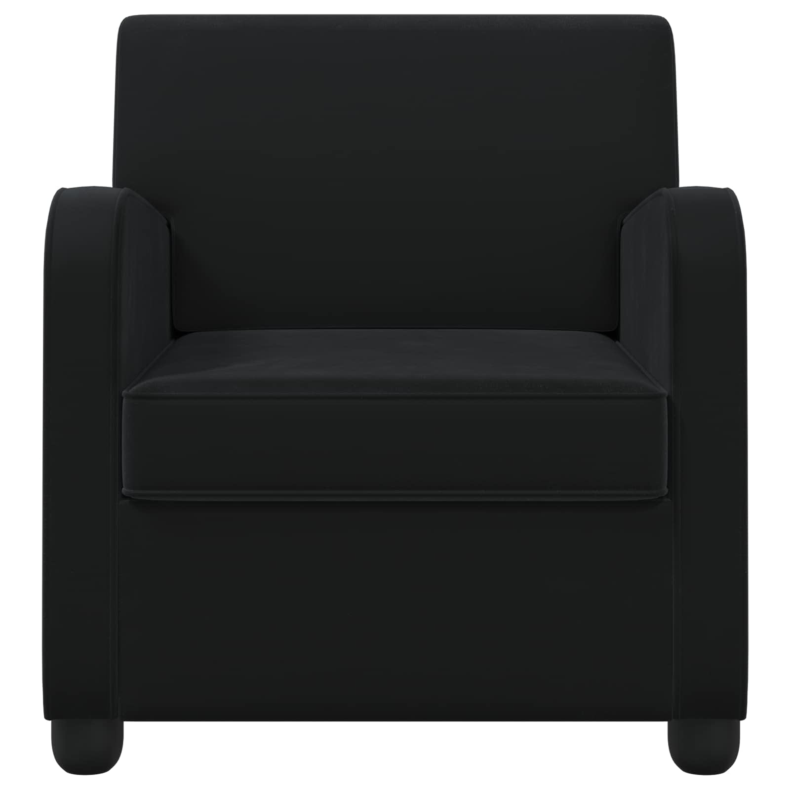 Fauteuil Zwart fluweel