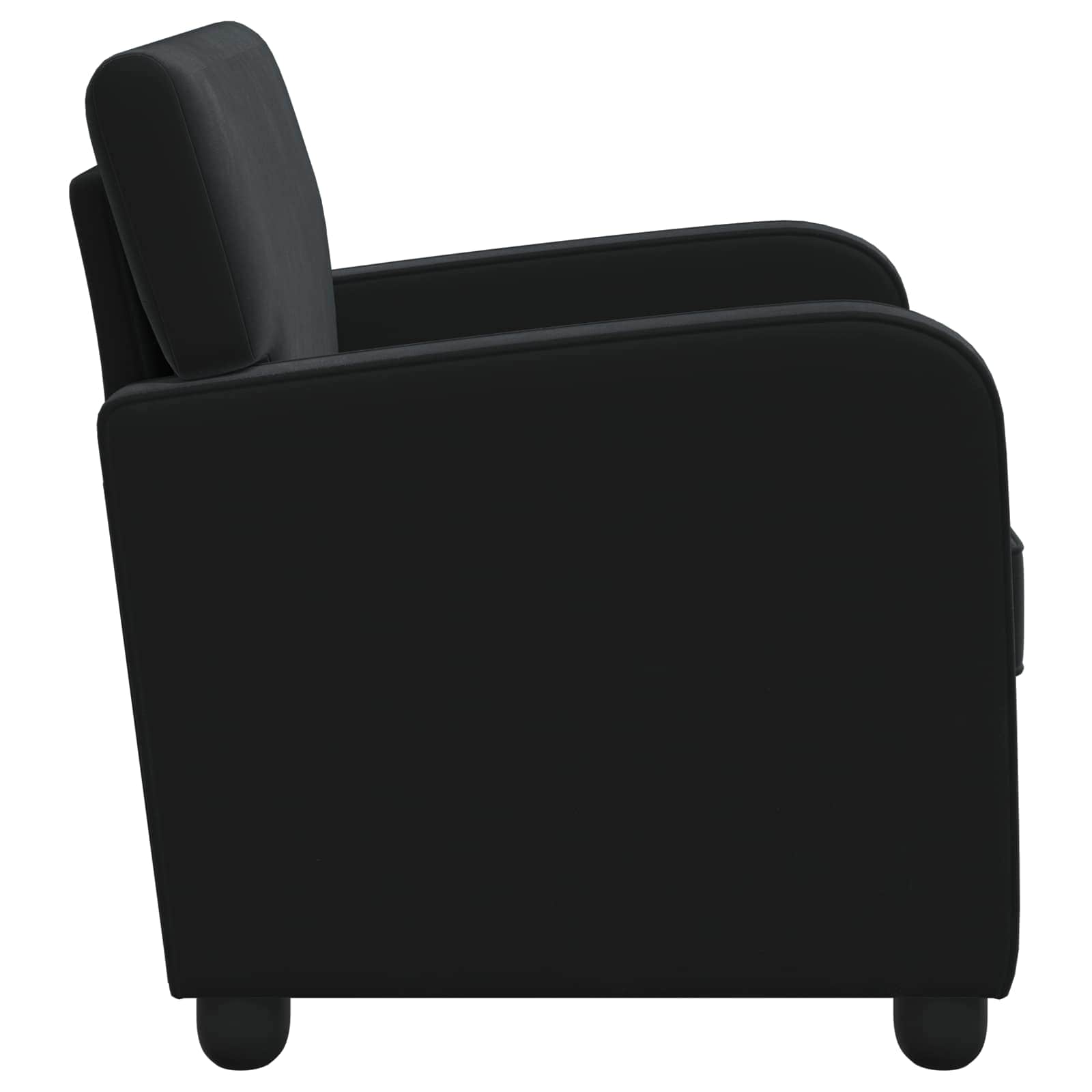 Fauteuil Zwart fluweel