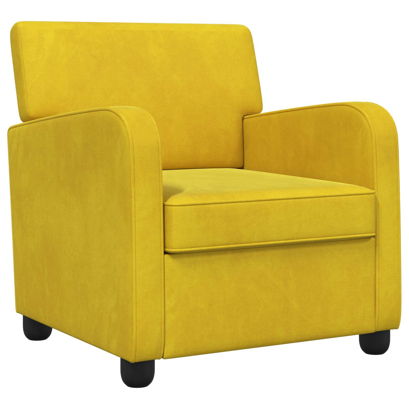 Fauteuil Geel fluweel