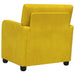 Fauteuil Geel fluweel