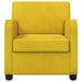Fauteuil Geel fluweel
