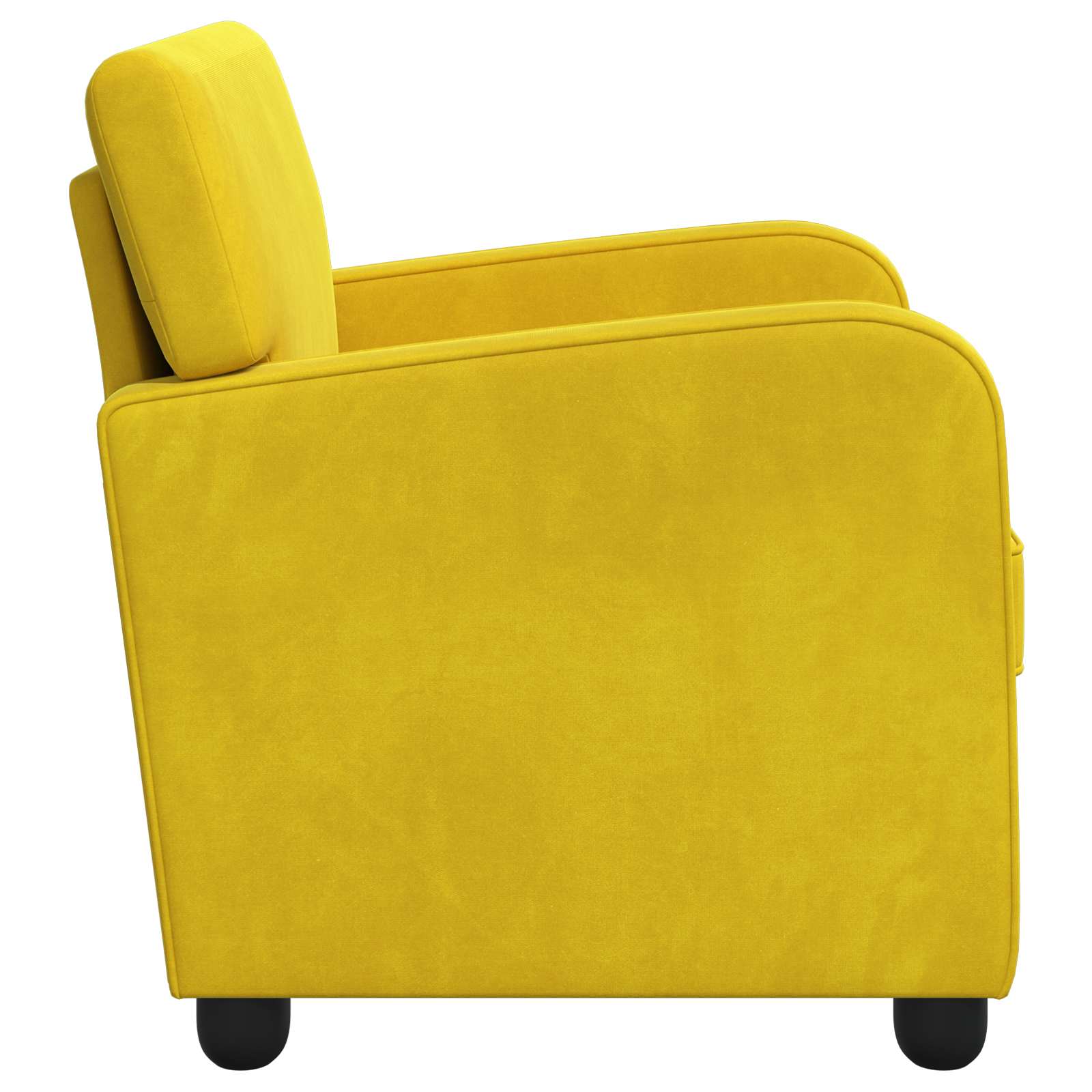 Fauteuil Geel fluweel