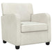 Fauteuil Crèmekleurig fluweel