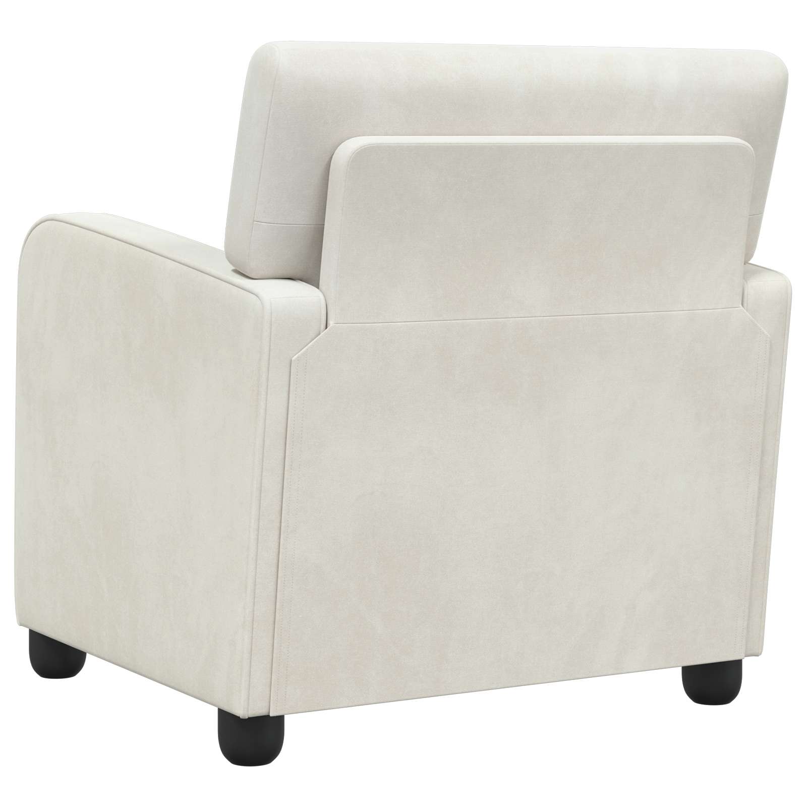 Fauteuil Crèmekleurig fluweel