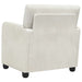 Fauteuil Crèmekleurig fluweel