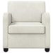 Fauteuil Crèmekleurig fluweel
