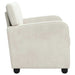 Fauteuil Crèmekleurig fluweel