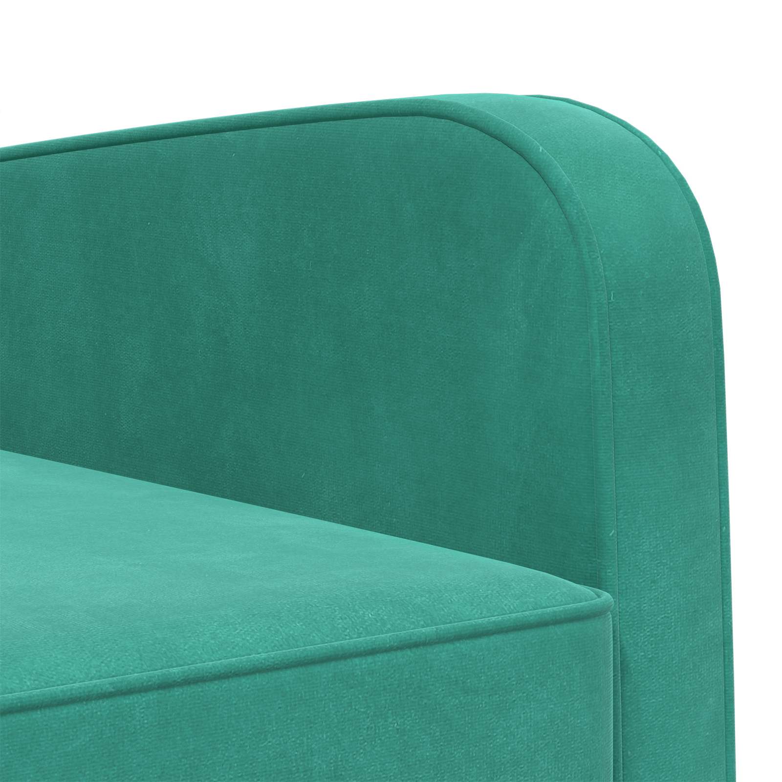 Fauteuil Turquoise fluweel