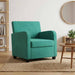 Fauteuil Turquoise fluweel