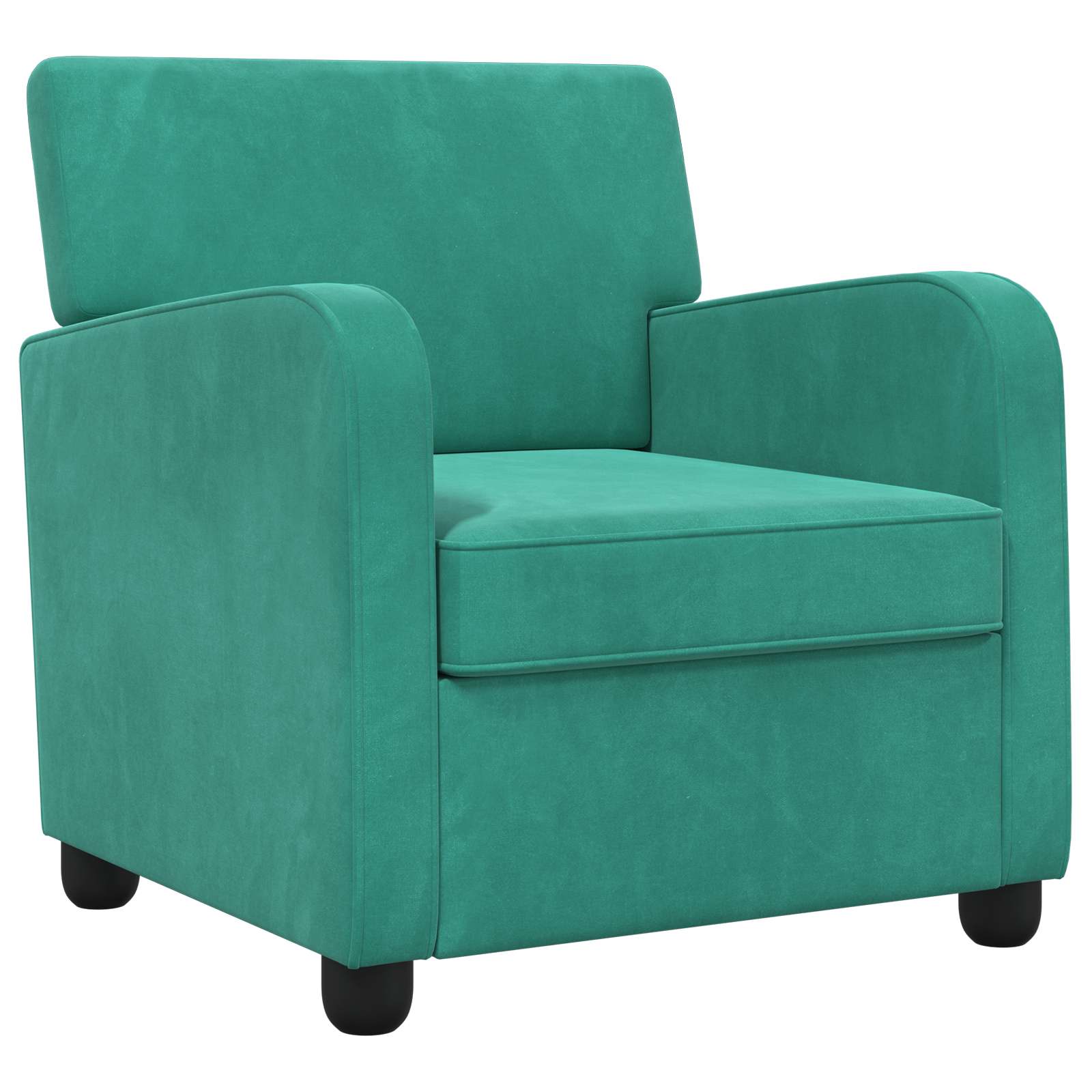 Fauteuil Turquoise fluweel
