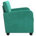 Fauteuil Turquoise fluweel