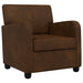 Fauteuil Bruin Nep Suede Leer