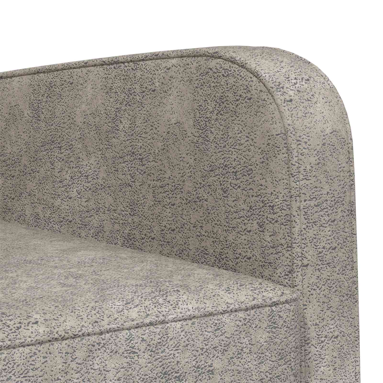 Fauteuil Lichtgrijs Nep Suede Leer
