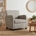 Fauteuil Lichtgrijs Nep Suede Leer