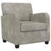 Fauteuil Lichtgrijs Nep Suede Leer