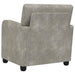 Fauteuil Lichtgrijs Nep Suede Leer