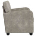 Fauteuil Lichtgrijs Nep Suede Leer