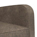 Fauteuil Donkergrijs Nep Suede Leer