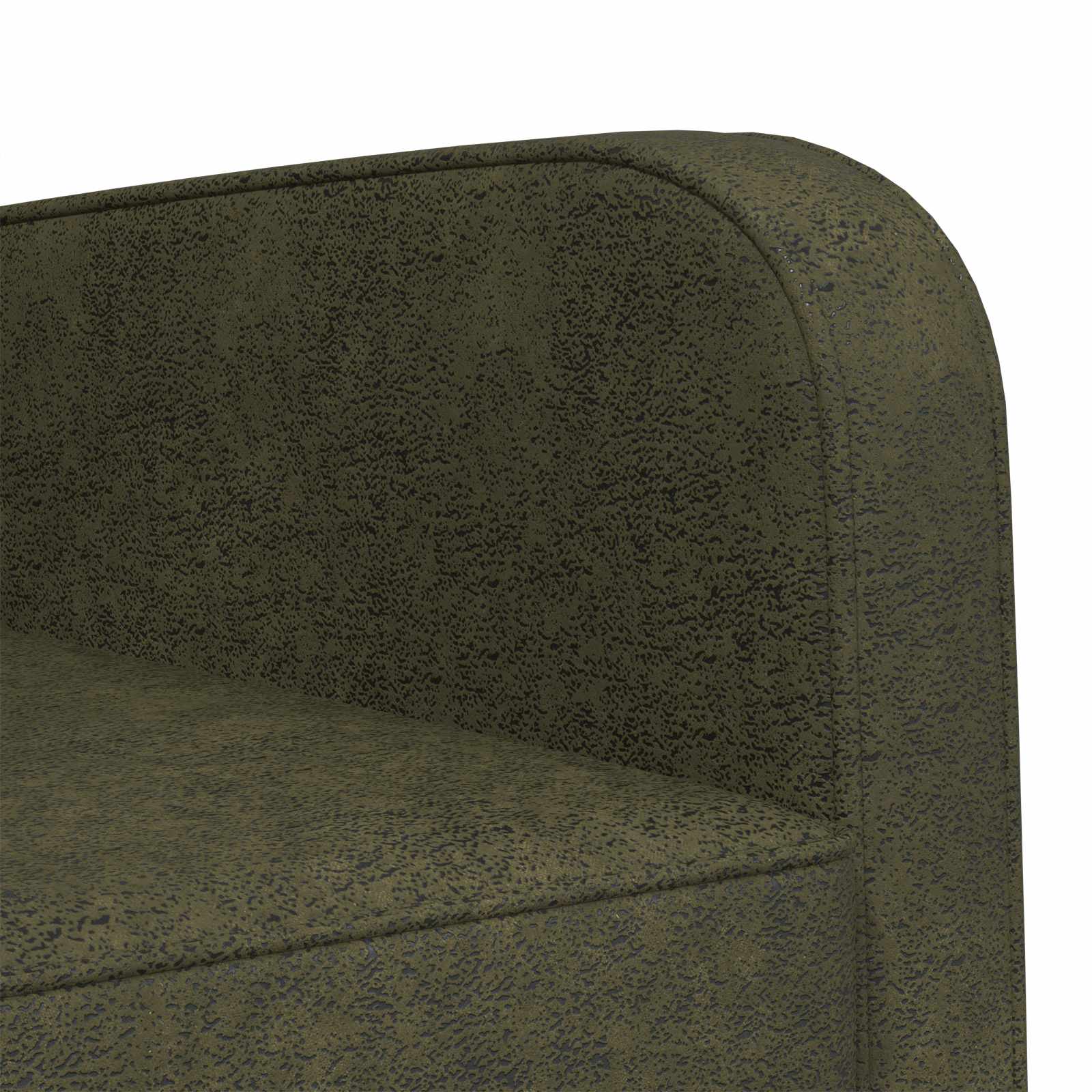 Fauteuil Legergroen Nep Suede Leer Leger groen