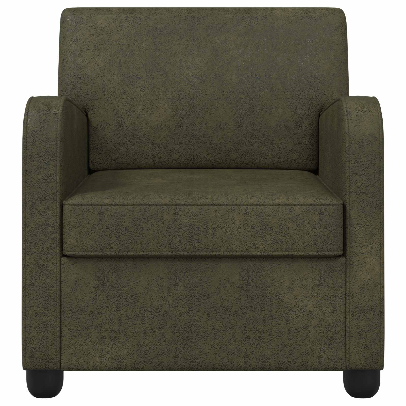 Fauteuil Legergroen Nep Suede Leer Leger groen