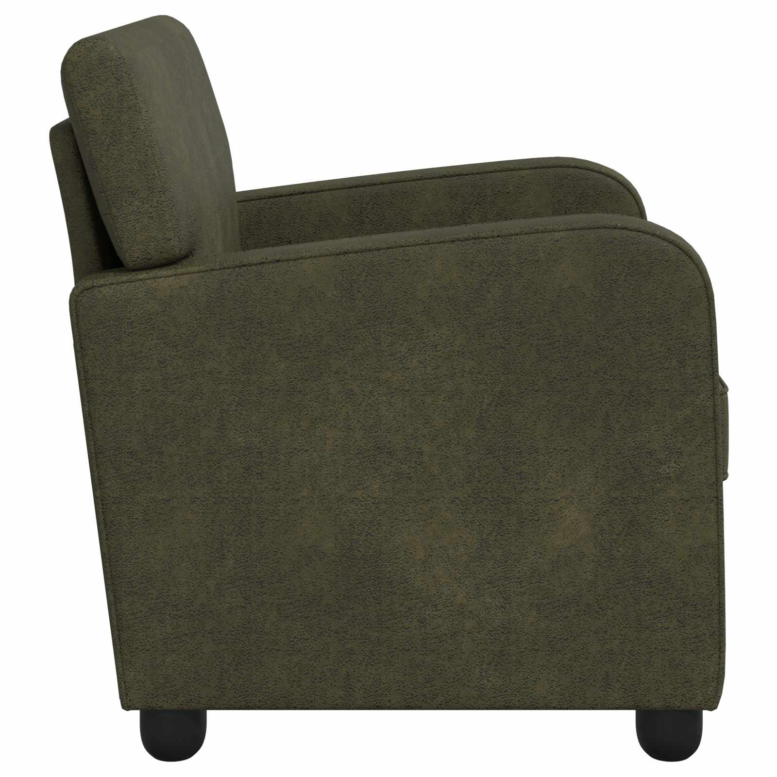 Fauteuil Legergroen Nep Suede Leer Leger groen
