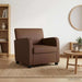 Fauteuil Bruin Kunstleer