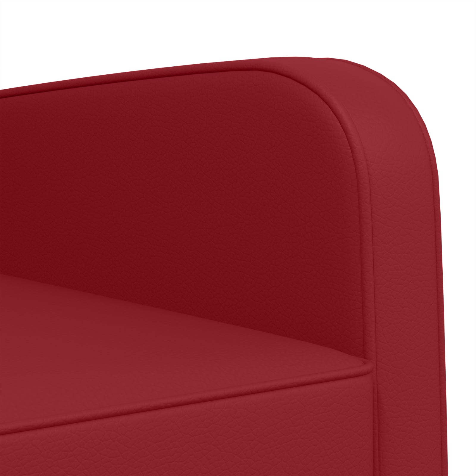 Fauteuil Wijnrood Kunstleer