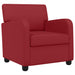 Fauteuil Wijnrood Kunstleer