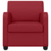 Fauteuil Wijnrood Kunstleer