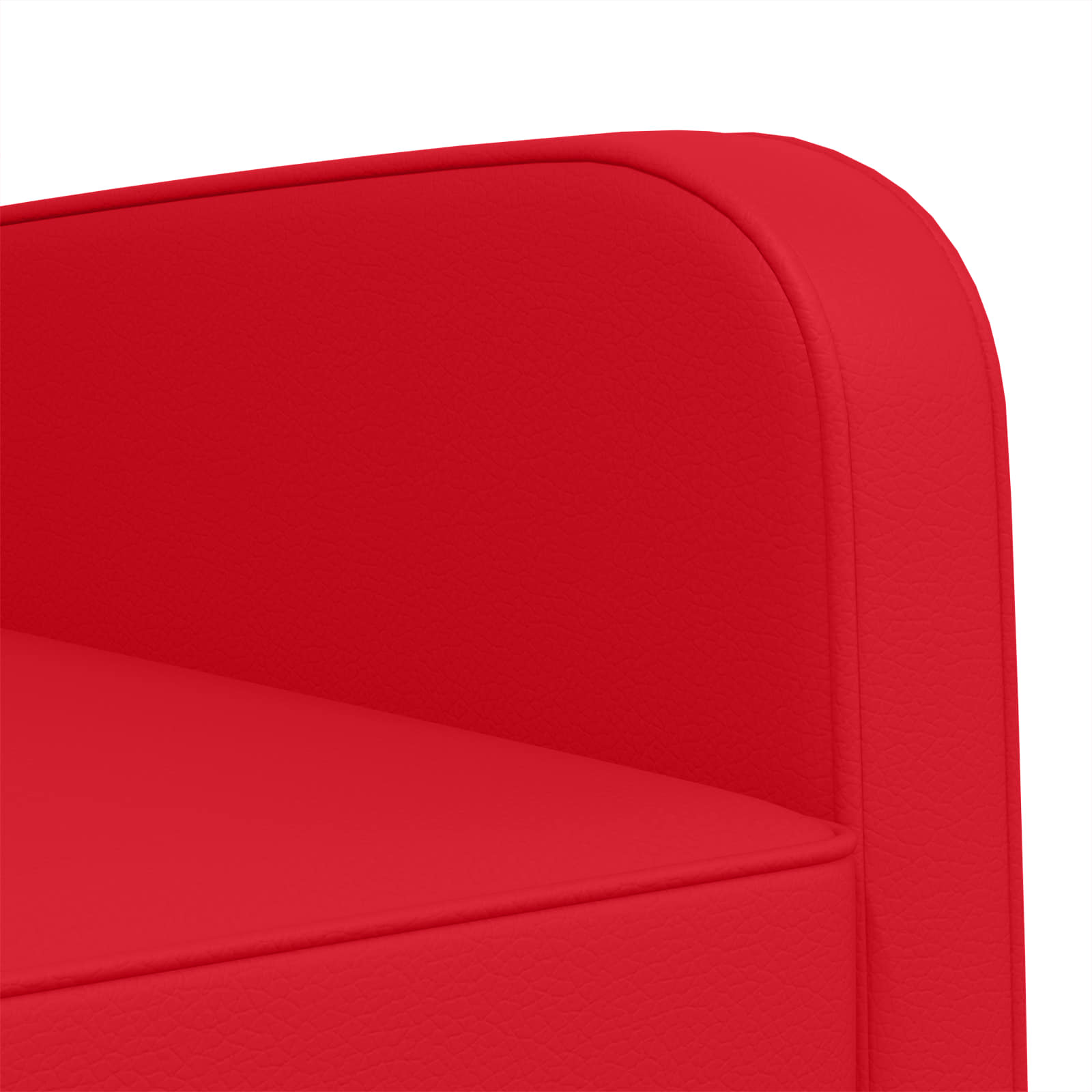 Fauteuil Rood Kunstleer