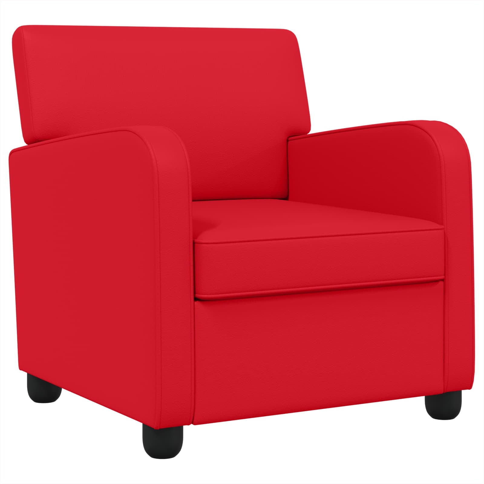 Fauteuil Rood Kunstleer