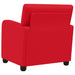 Fauteuil Rood Kunstleer