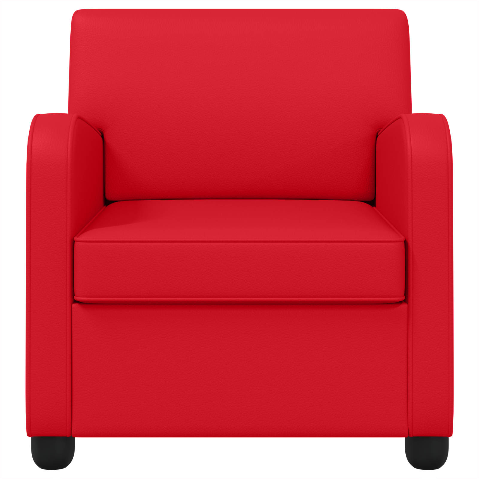 Fauteuil Rood Kunstleer
