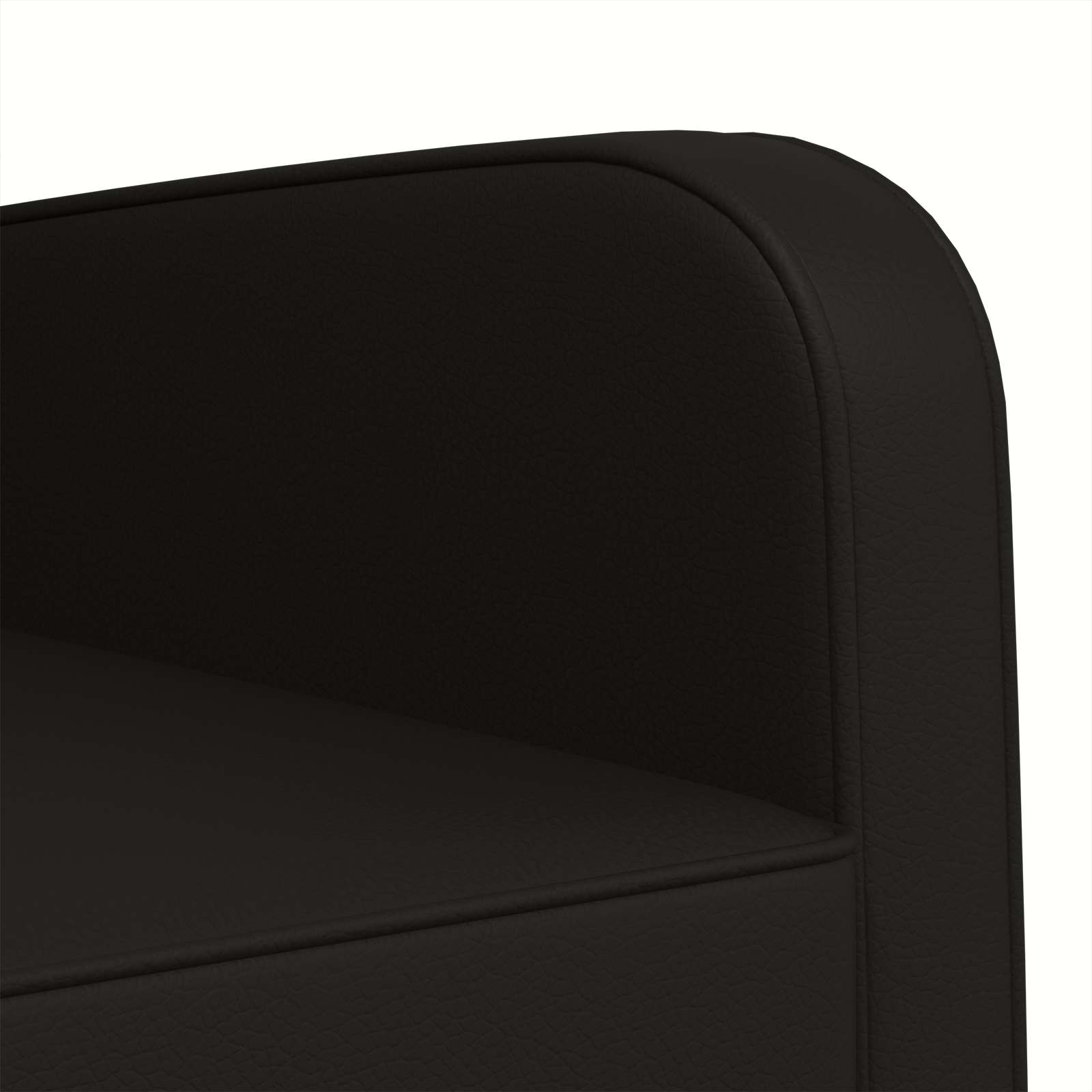 Fauteuil Zwart Kunstleer