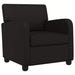 Fauteuil Zwart Kunstleer